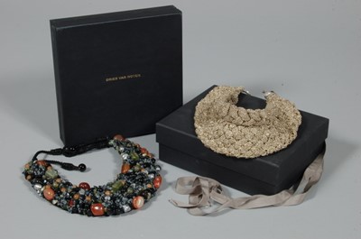 Lot 240 - Two Dries van Noten collars, early 2000s, one...