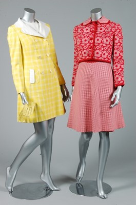 Lot 267 - Three summery suits and cocktail wear,...