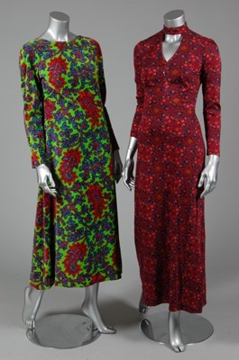 Lot 269 - Hippy-style printed or floral evening wear,...