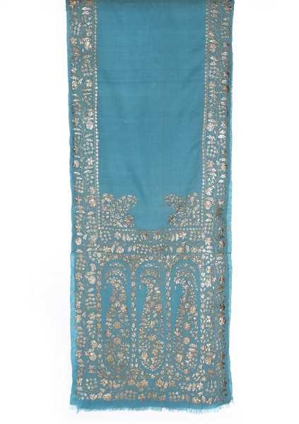 Daisy Dance Fine Wool Embroidered Stoles
