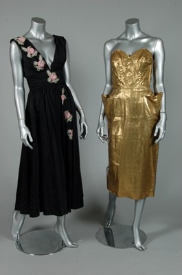 Lot 303 - A group of mainly 1950s cocktail/dance dresses,...