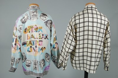 Lot 313 - Two Gianni Versace silk shirts, 1980s,...