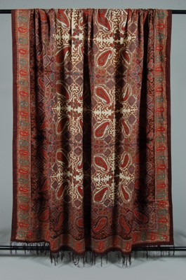 Lot 398 - A printed lightweight cotton/wool Paisley...