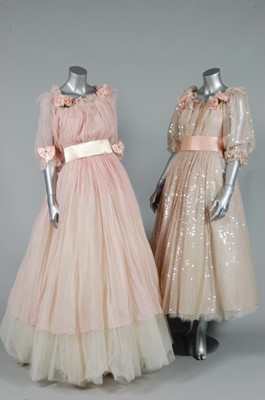 Lot 38 - Two romantic Emanuel ball gowns, 1980s, one of...