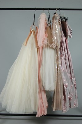 Lot 38 - Two romantic Emanuel ball gowns, 1980s, one of...