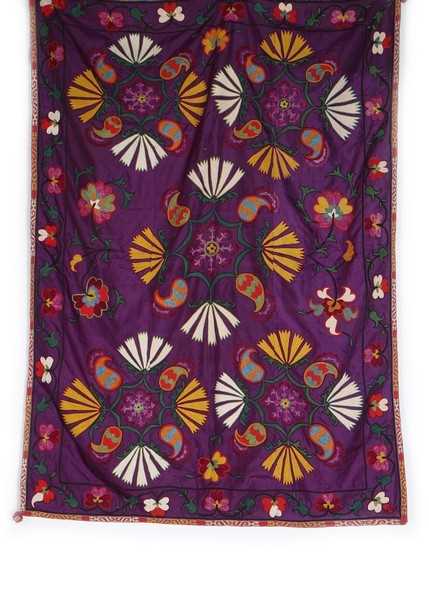 Lot 364 - An embroidered suzani, Tadjik, 20th century,...