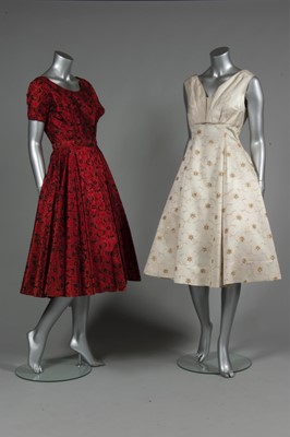 Lot 428 - Six cocktail/dance dresses, mainly 1950s,...