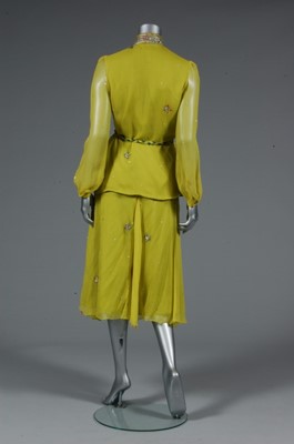 Lot 101 - A Thea Porter acid-yellow ensemble, 1970s,...