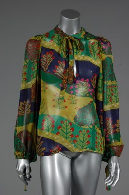 Lot 101 - A Thea Porter acid-yellow ensemble, 1970s,...