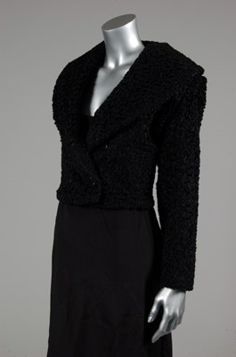 Lot 96 - An Azzedine Alaia black faux astrakhan jacket,...