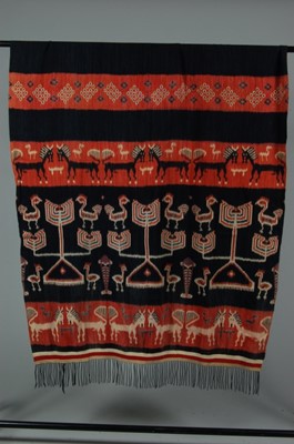 Lot 92 - Three Suma cotton ikat patola, Indonesian,...