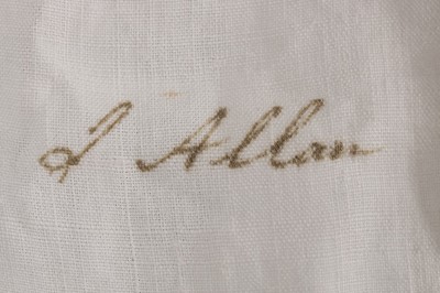 Lot 171 - A rare gentleman's linen shirt, late 18th...