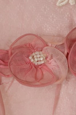 Lot 4 - A pink organdie summer dress, 1918-20, with...