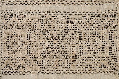 Lot 333 - A lace border-band sampler, English, mid 17th...