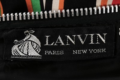 Lot 50 - A Lanvin printed cotton evening gown, circa...