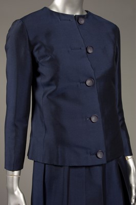 Lot 143 - A Christian Dior London brocaded gold lamé...