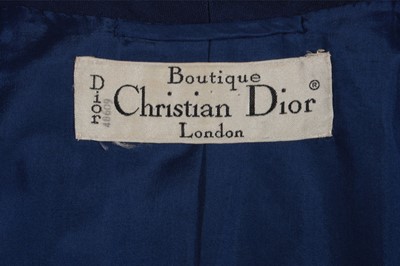 Lot 143 - A Christian Dior London brocaded gold lamé...