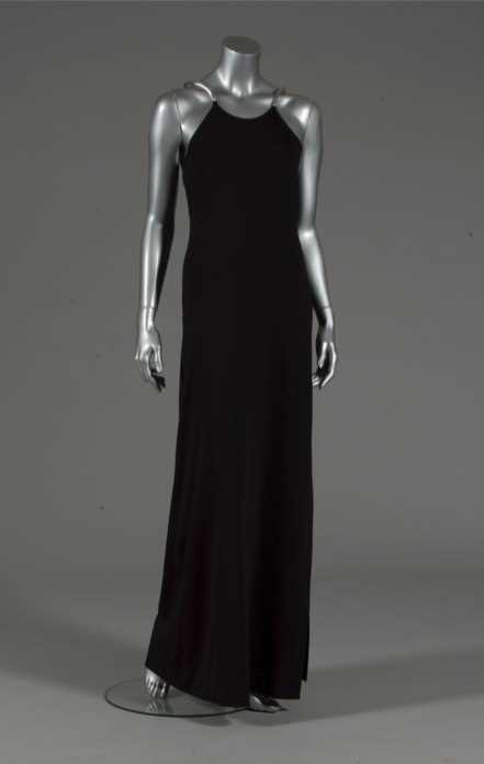 Lot 189 - A fine Rudi Gernreich black jersey evening...