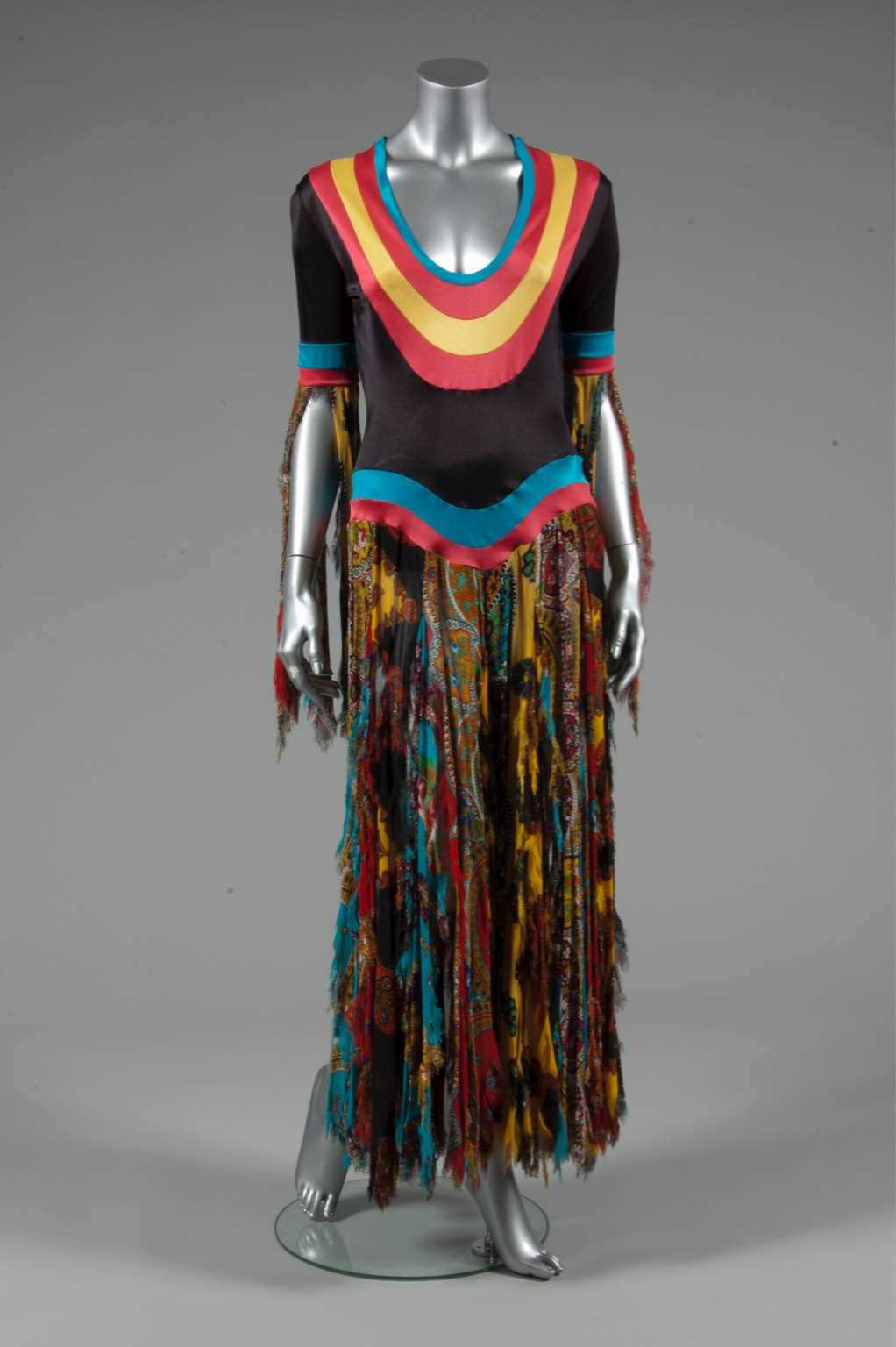 Lot 188 - A Georgio Sant Angelo multi-coloured dress,...