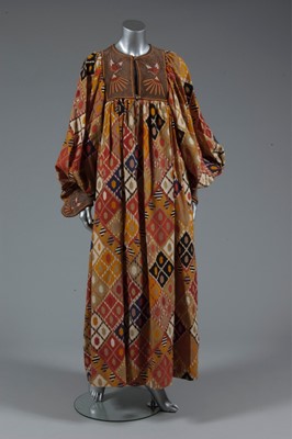 Lot 202 - A John Bates 'ethnic' look evening gown, early...