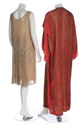 Lot 123 - A group of evening wear in shades of pink,...