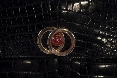 Lot 97 - An important Christian Dior black crocodile...