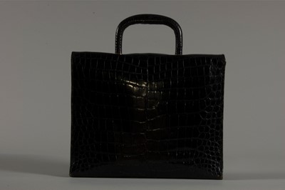 Lot 97 - An important Christian Dior black crocodile...