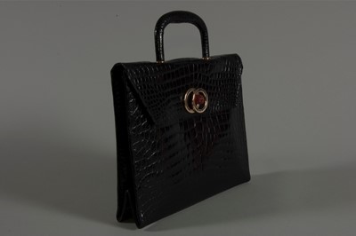 Lot 97 - An important Christian Dior black crocodile...