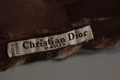 Lot 108 - A Christian Dior toque, 1956-59, labelled,...