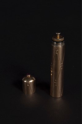 Lot 111 - A Cartier gold perfume atomiser, late 1940s,...