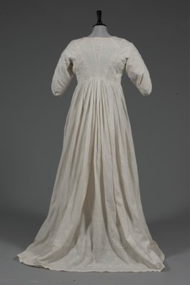Lot 44 - A whitework embroidered open robe, circa...