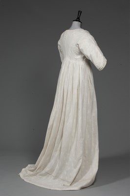 Lot 44 - A whitework embroidered open robe, circa...