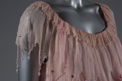 Lot 291 - Princess Diana's Zandra Rhodes pink chiffon...