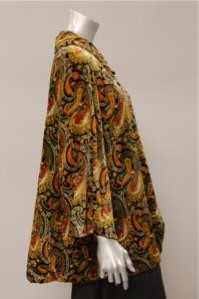 Lot 82 - A Burberry printed velvet evening jacket,...