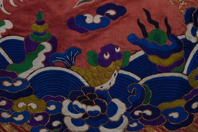 Lot 37 - A child's embroidered dragon robe, circa...