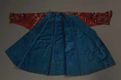 Lot 37 - A child's embroidered dragon robe, circa...