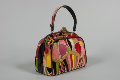 Lot 1 - A Pucci printed velvet bag, 1960s, labelled...