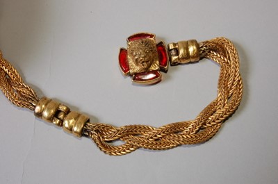 Lot 21 - A Chanel plaited gilt metal belt, probably...