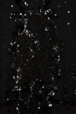 Lot 57 - A rare Madame Wengeroff black sequined tulle...