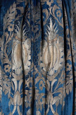 Lot 76 - A Maria Gallenga stencilled velvet evening...