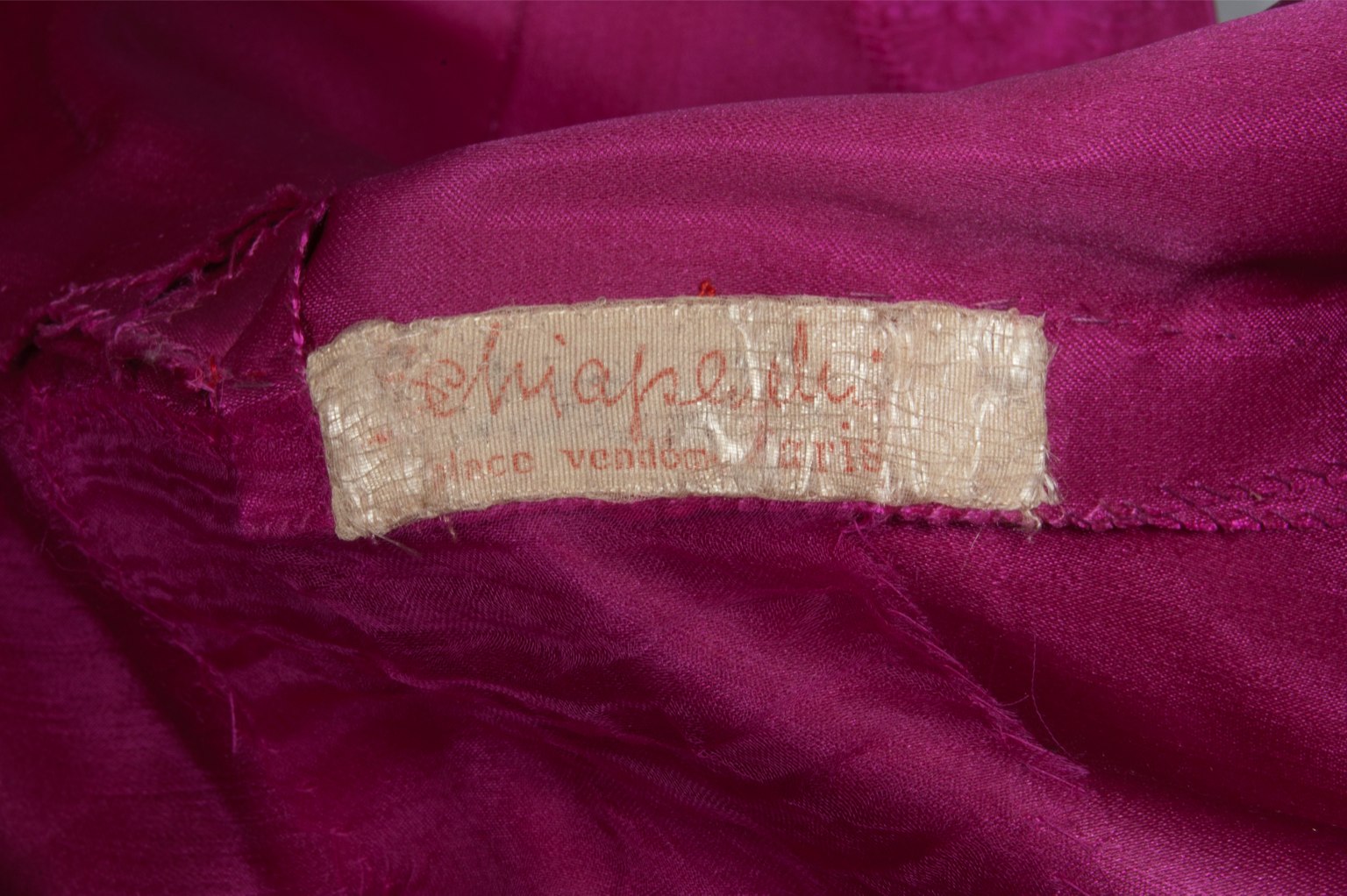 Lot 84 - A rare Schiaparelli shocking pink satin