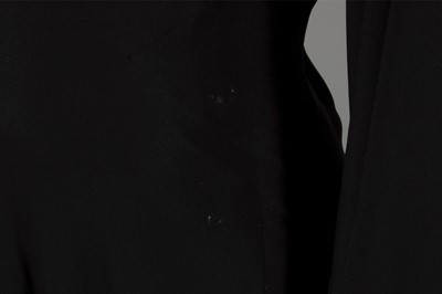 Lot 78 - A Jeanne Lanvin couture black silk crepe...