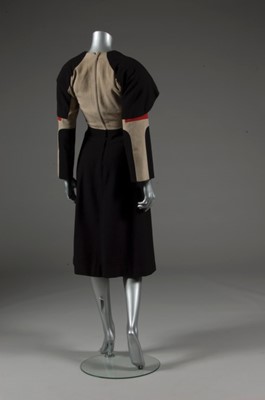 Lot 77 - A Gilbert Adrian wool day dress, probably...