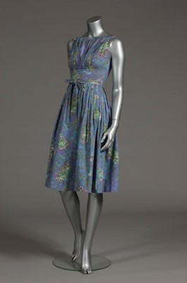 Lot 147 - A Clare McCardell Chagall-print cotton dress,...