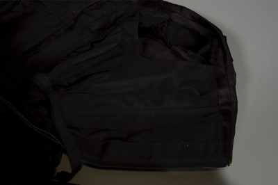 Lot 121 - A fine Jacques Heim couture black satin...