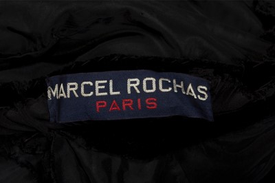 Lot 120 - A rare Marcel Rochas couture black velvet and...