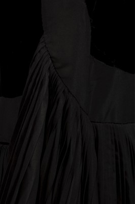 Lot 120 - A rare Marcel Rochas couture black velvet and...