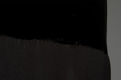 Lot 120 - A rare Marcel Rochas couture black velvet and...