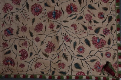Lot 31 - An embroidered bed or wall hanging, Gujarat...