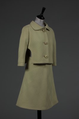 Lot 169 - A Pierre Cardin pistachio-green wool suit,...